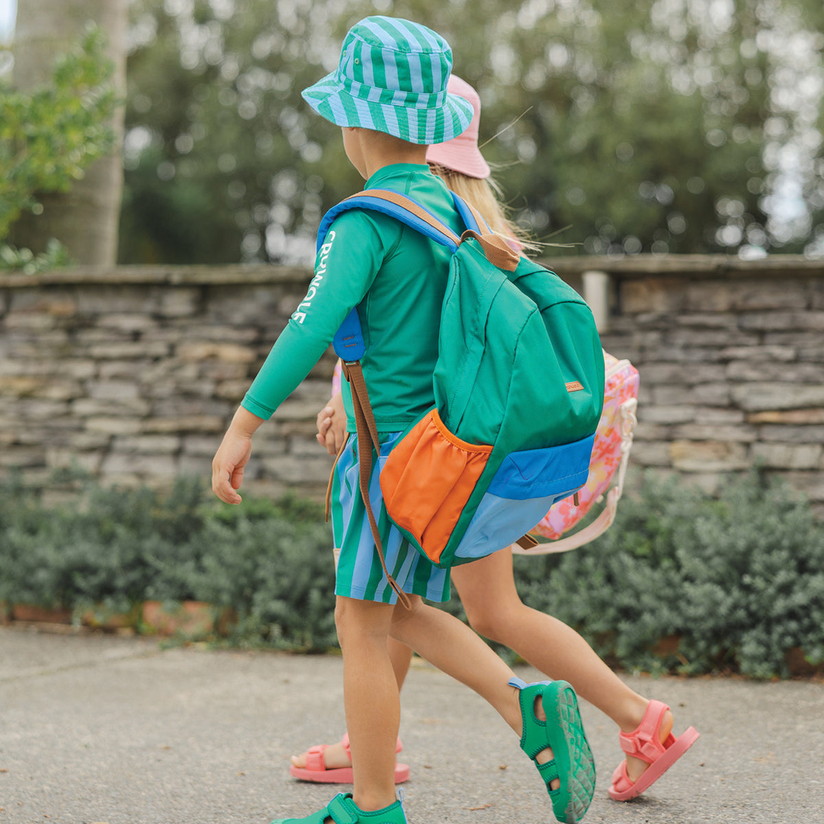 Crywolf Daypack in Seaside Colourblock - lifestyle 1