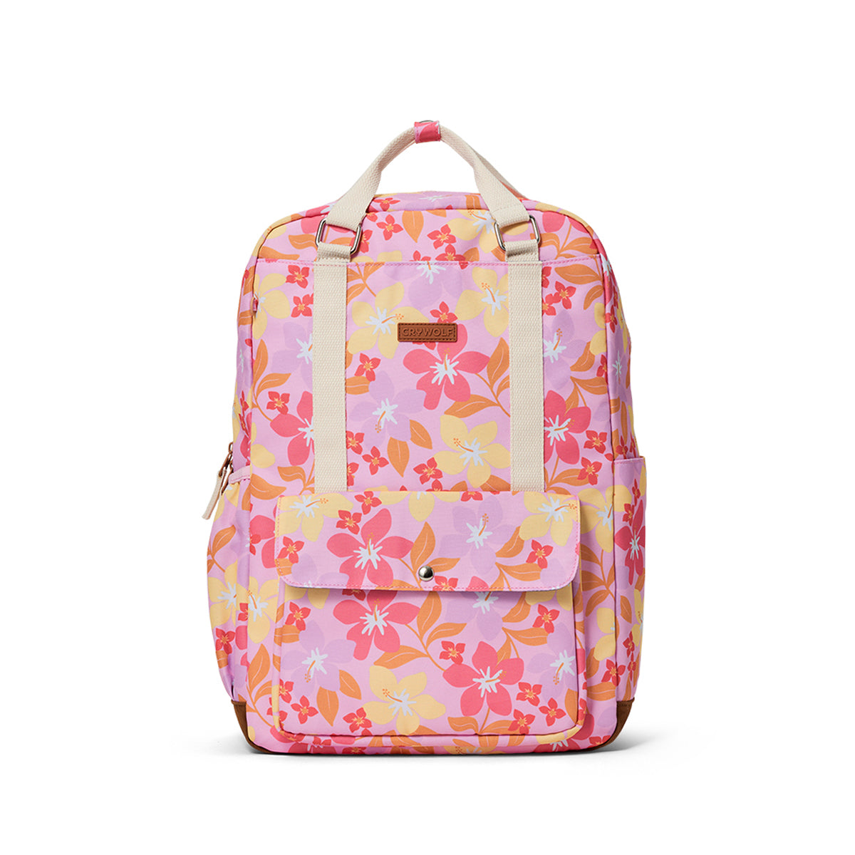 Crywolf Knapsack in Hibiscus Daze - front view