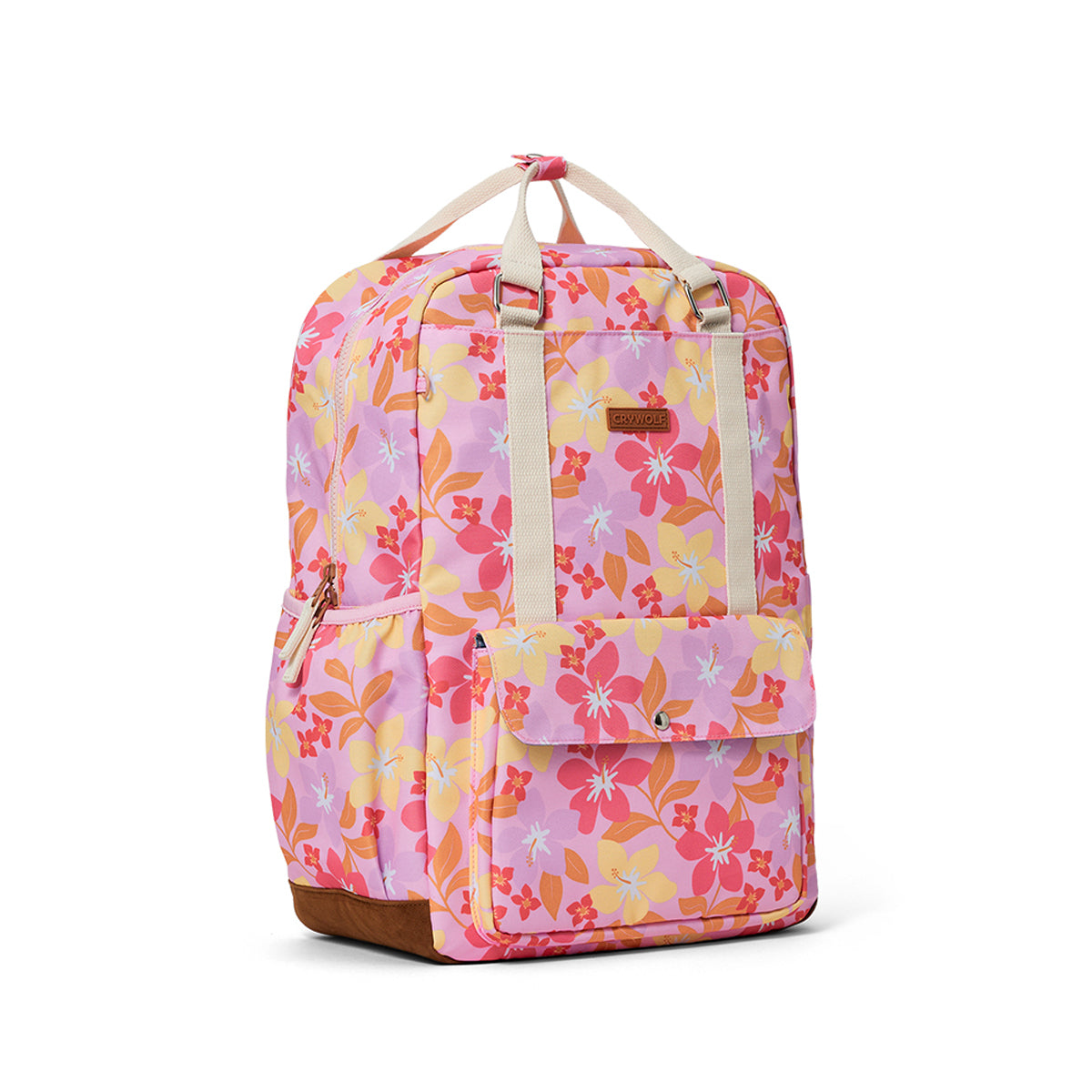 Crywolf Knapsack in Hibiscus Daze - side view