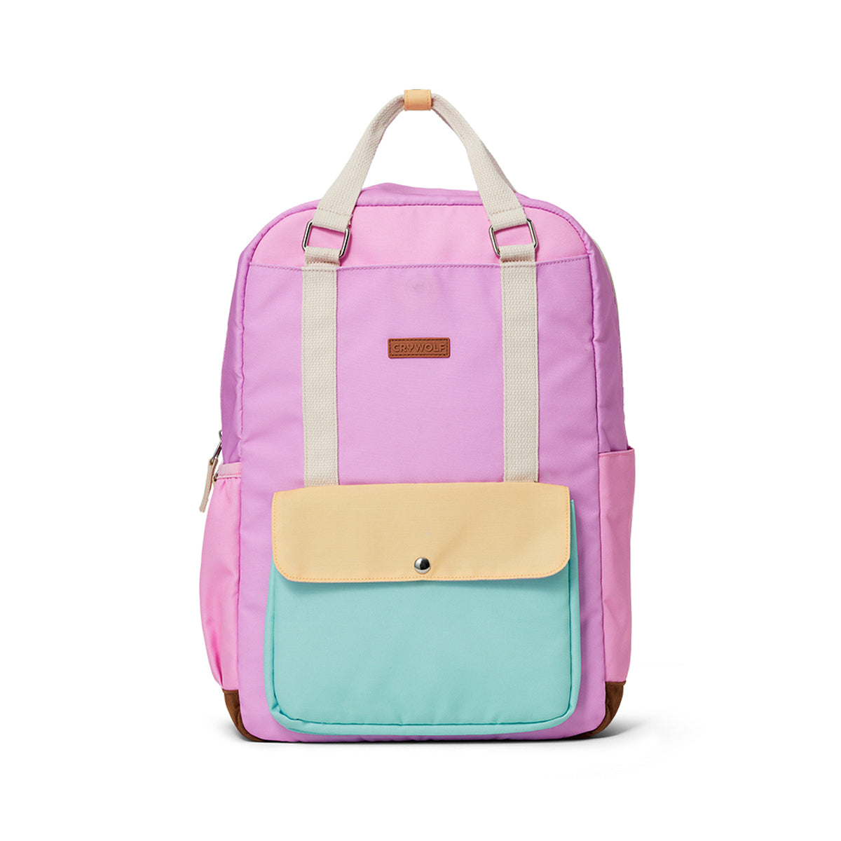 Crywolf Knapsack in Poolside Colourblock - front view