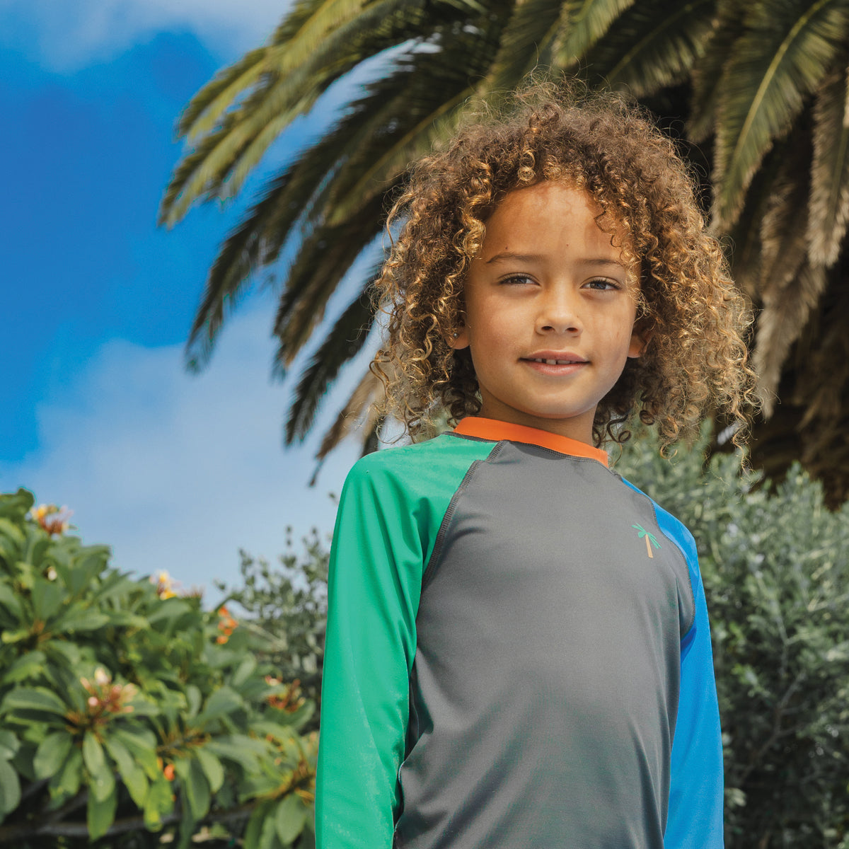 Crywolf Long Sleeve Rash Vest in Seaside Colourblock - lifestyle 1