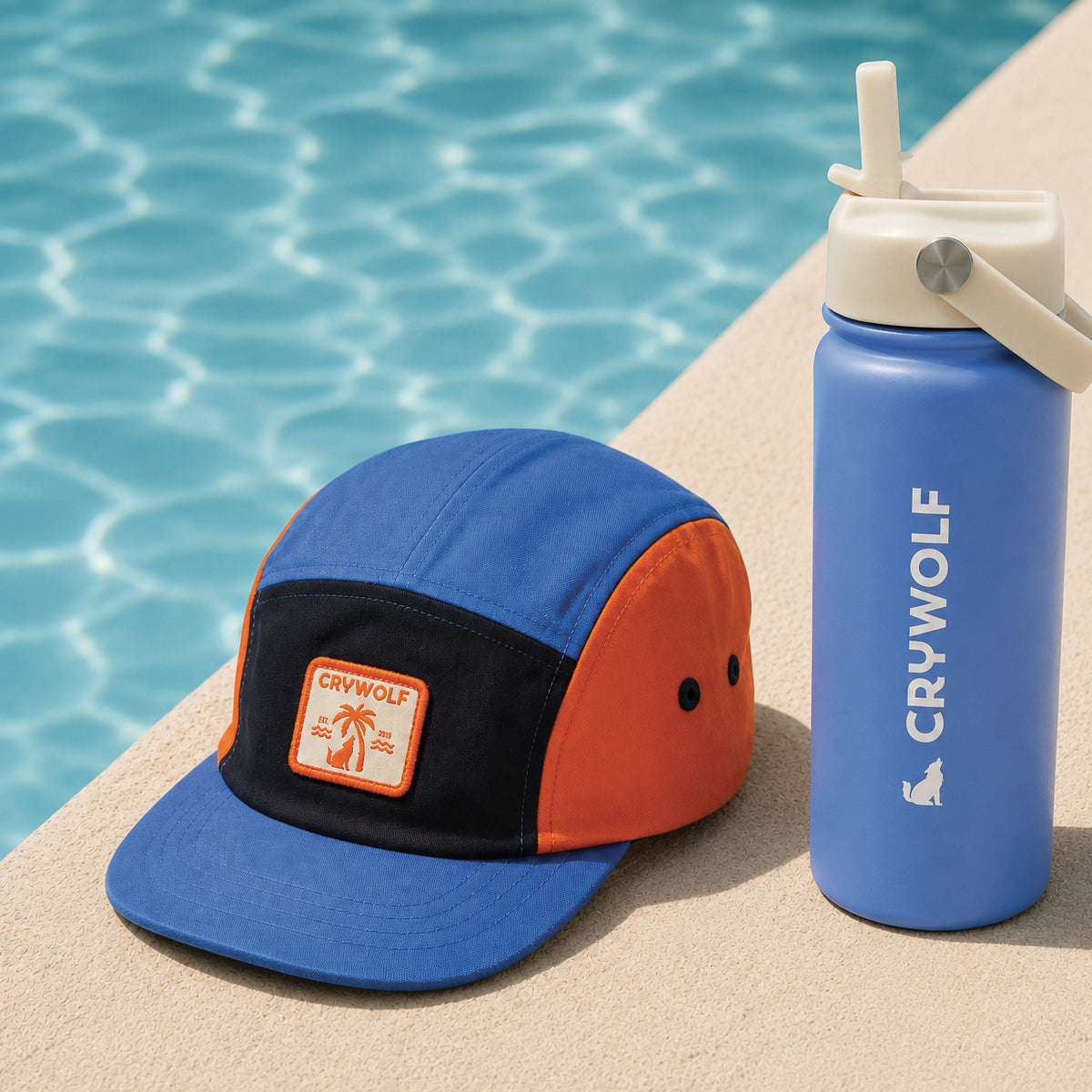 Crywolf Lucky Cap in Seaside Colourblock - lifestyle
