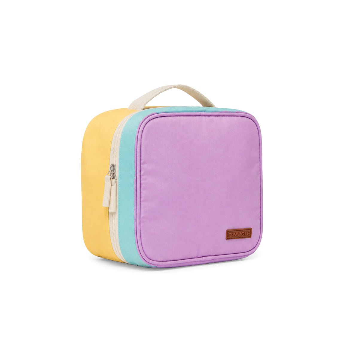 Crywolf Everyday Lunch Bag in Poolside Colourblock - side view