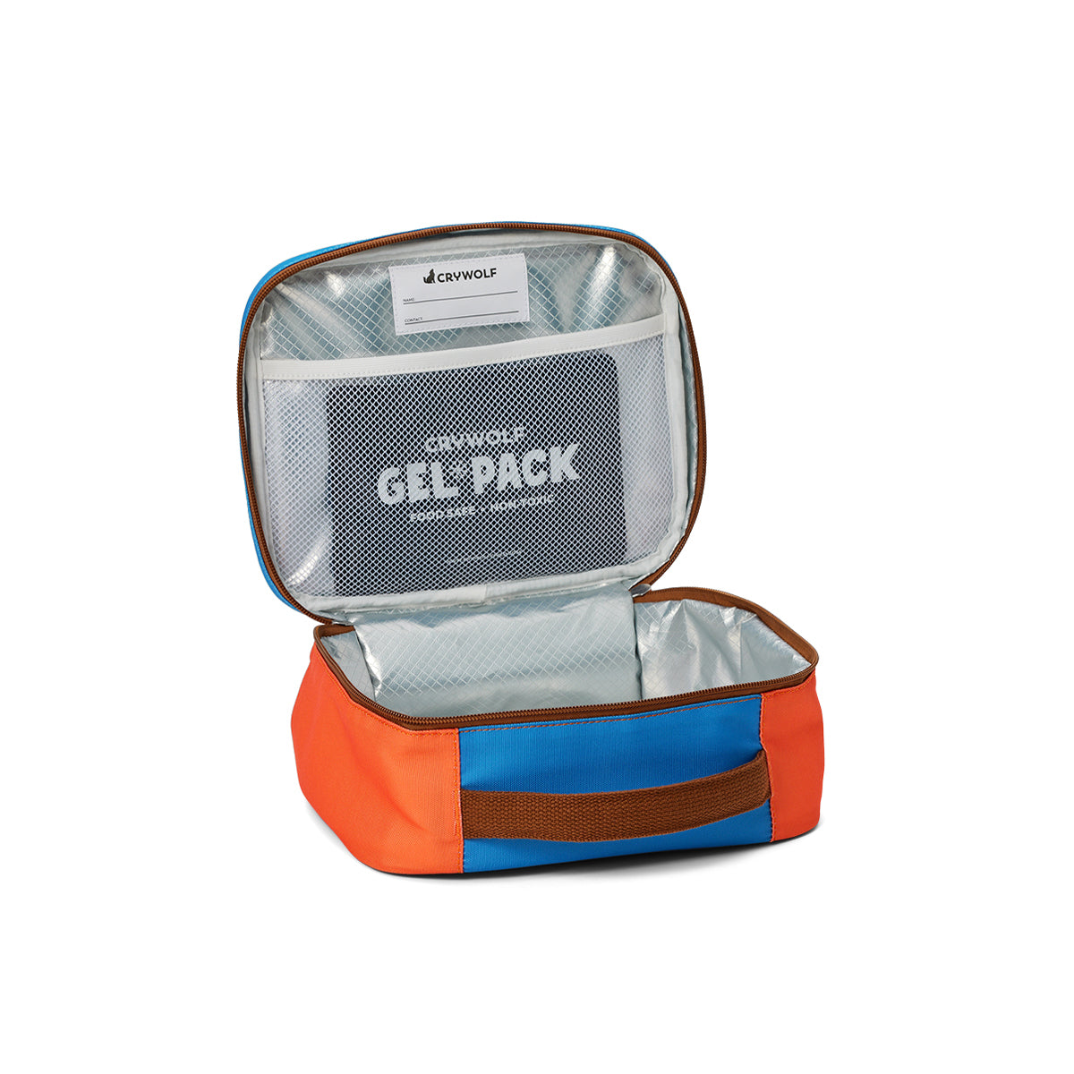 Crywolf Everyday Lunch Bag in Seaside Colourblock - side view