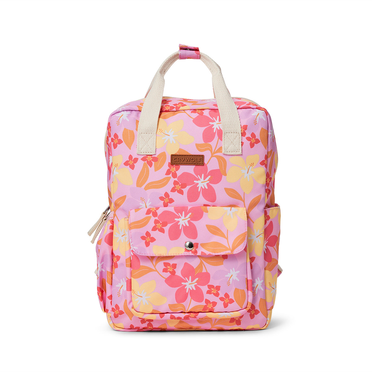 Crywolf Mini Backpack in Hibiscus Daze - front view