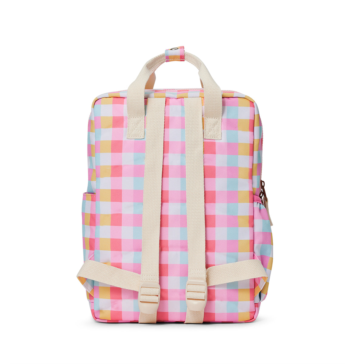 Crywolf Mini Backpack in Pop Gingham - back view