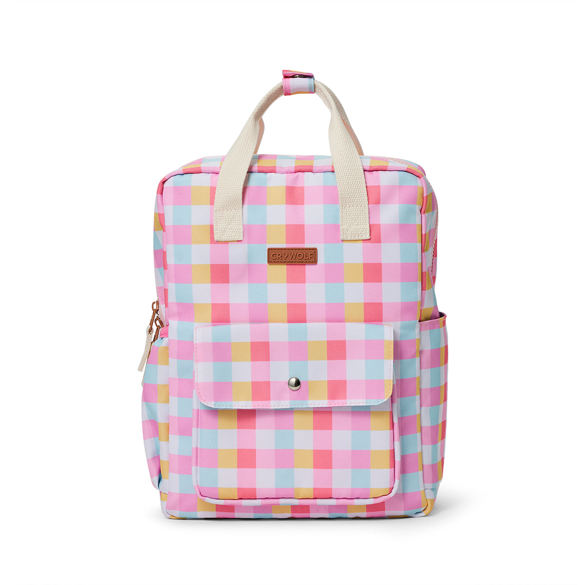 Crywolf Mini Backpack in Pop Gingham - front view