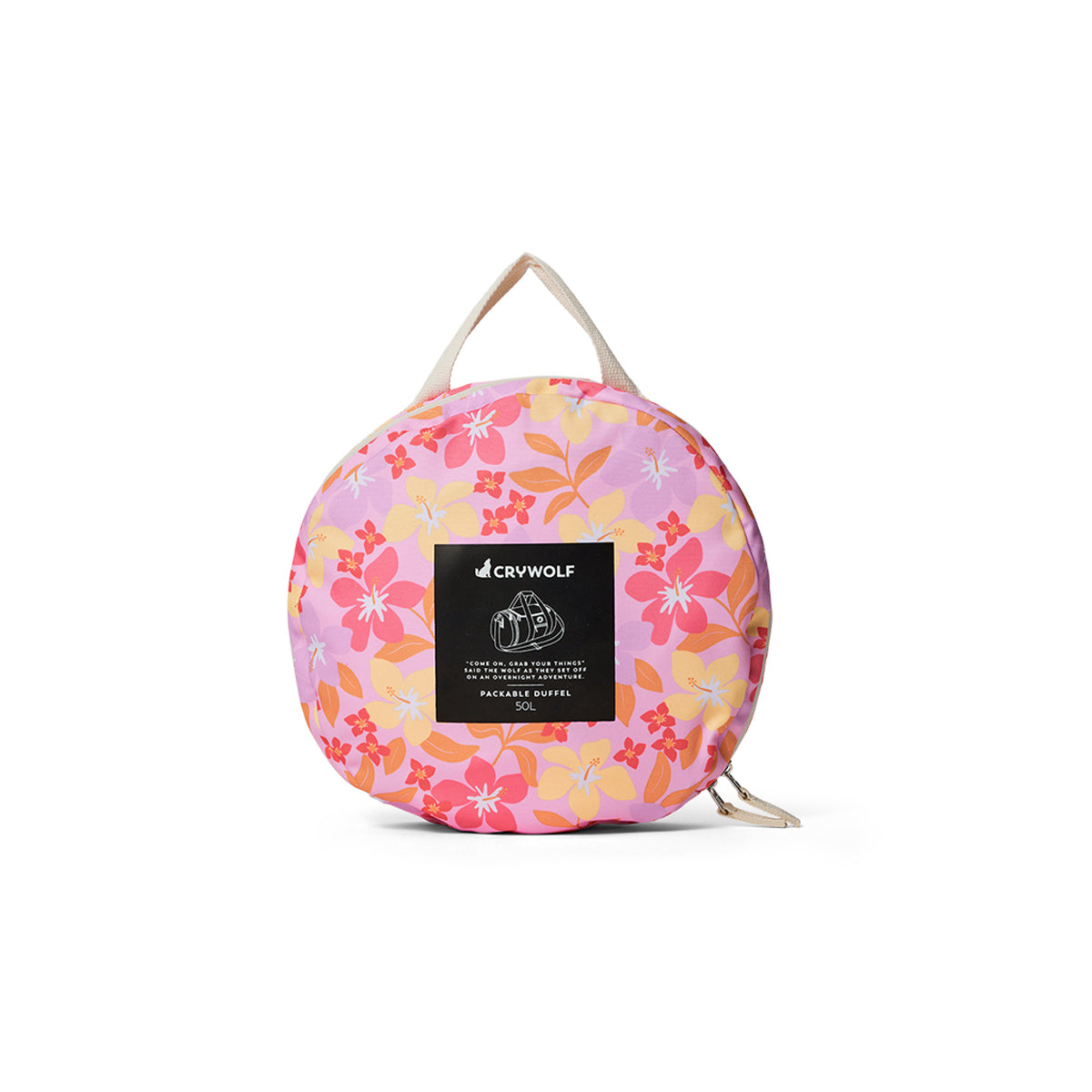 Crywolf Packable Duffel in Hibiscus Daze - product shot