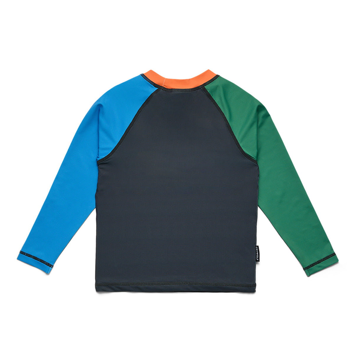 Crywolf Long Sleeve Rash Vest in Seaside Colourblock - back view