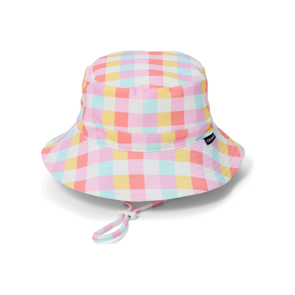 Crywolf Swim Bucket Hat in Pop Gingham