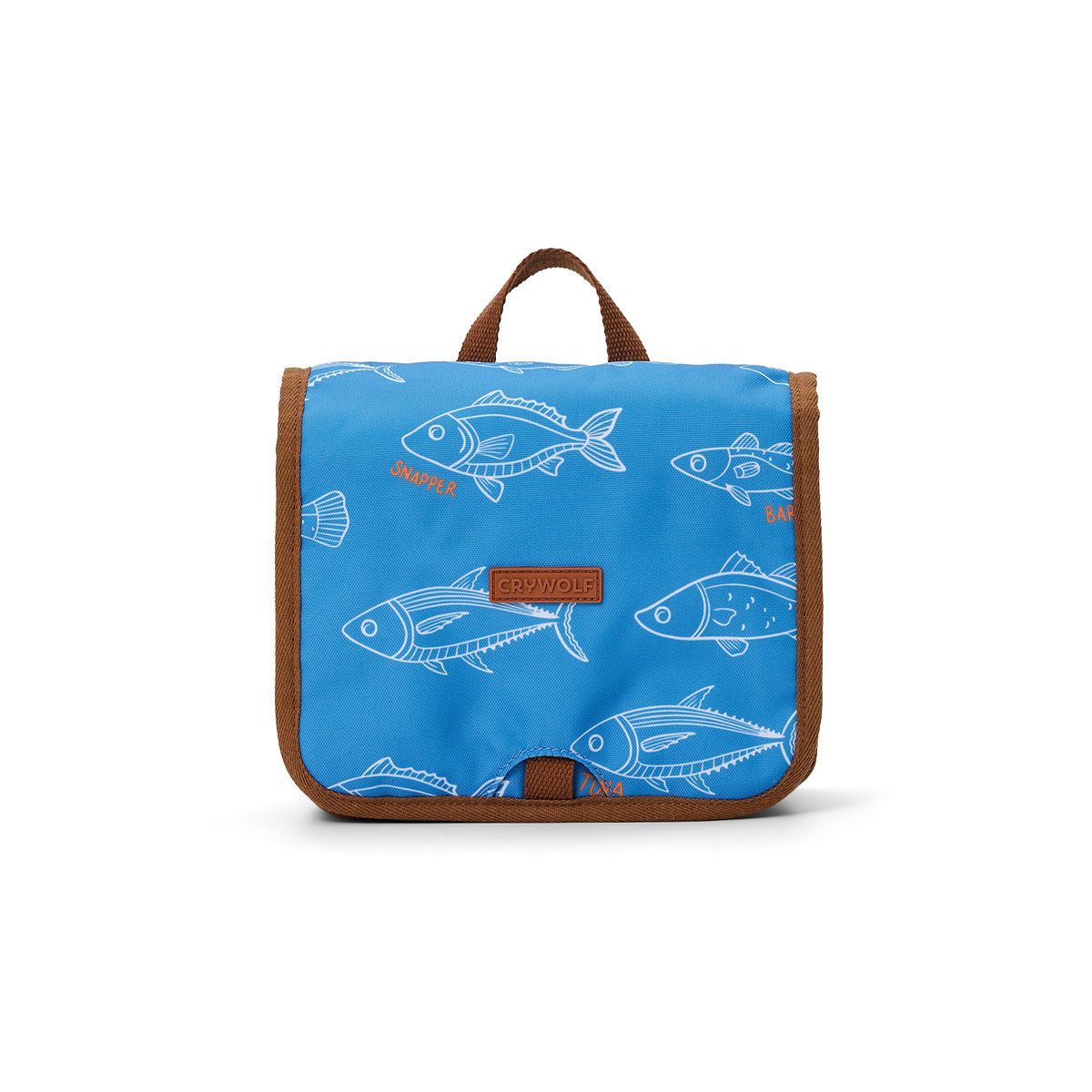Crywolf Hanging Toiletry Bag in Saltwater - front view