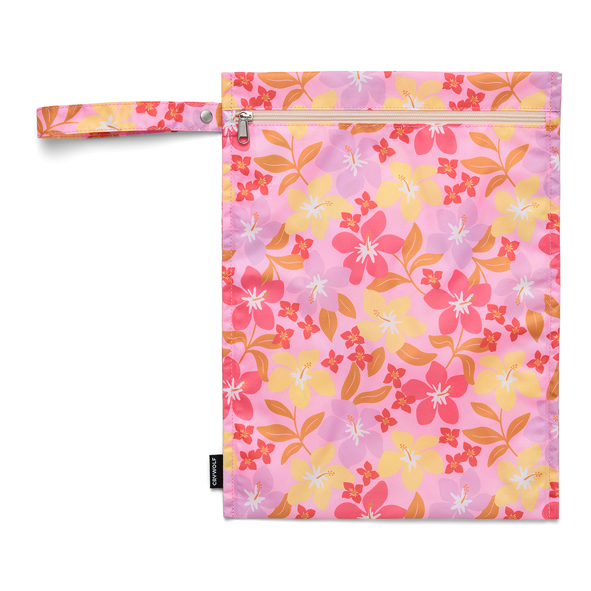 Crywolf Wet Bag in Hibiscus Daze - front view