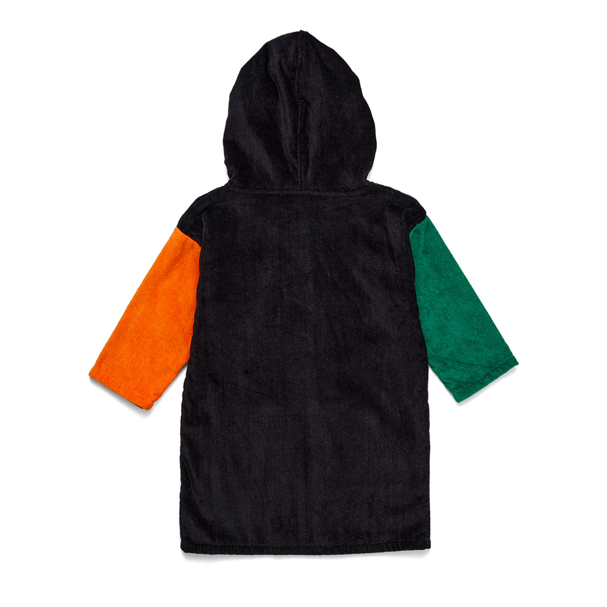 Crywolf Zip-Up Towel in Seaside Colourblock - back view
