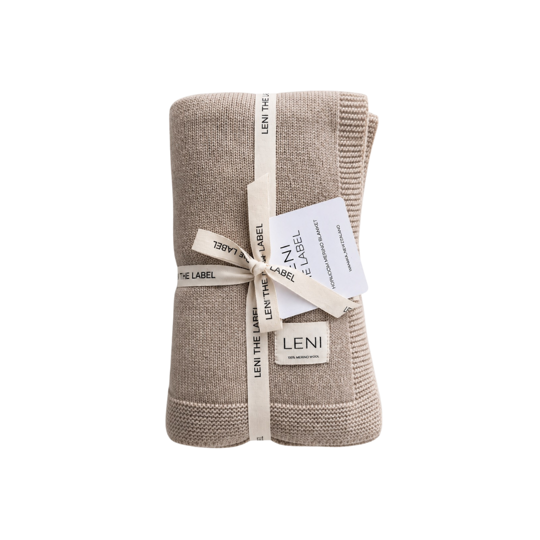leni the label heirloom merino blanket