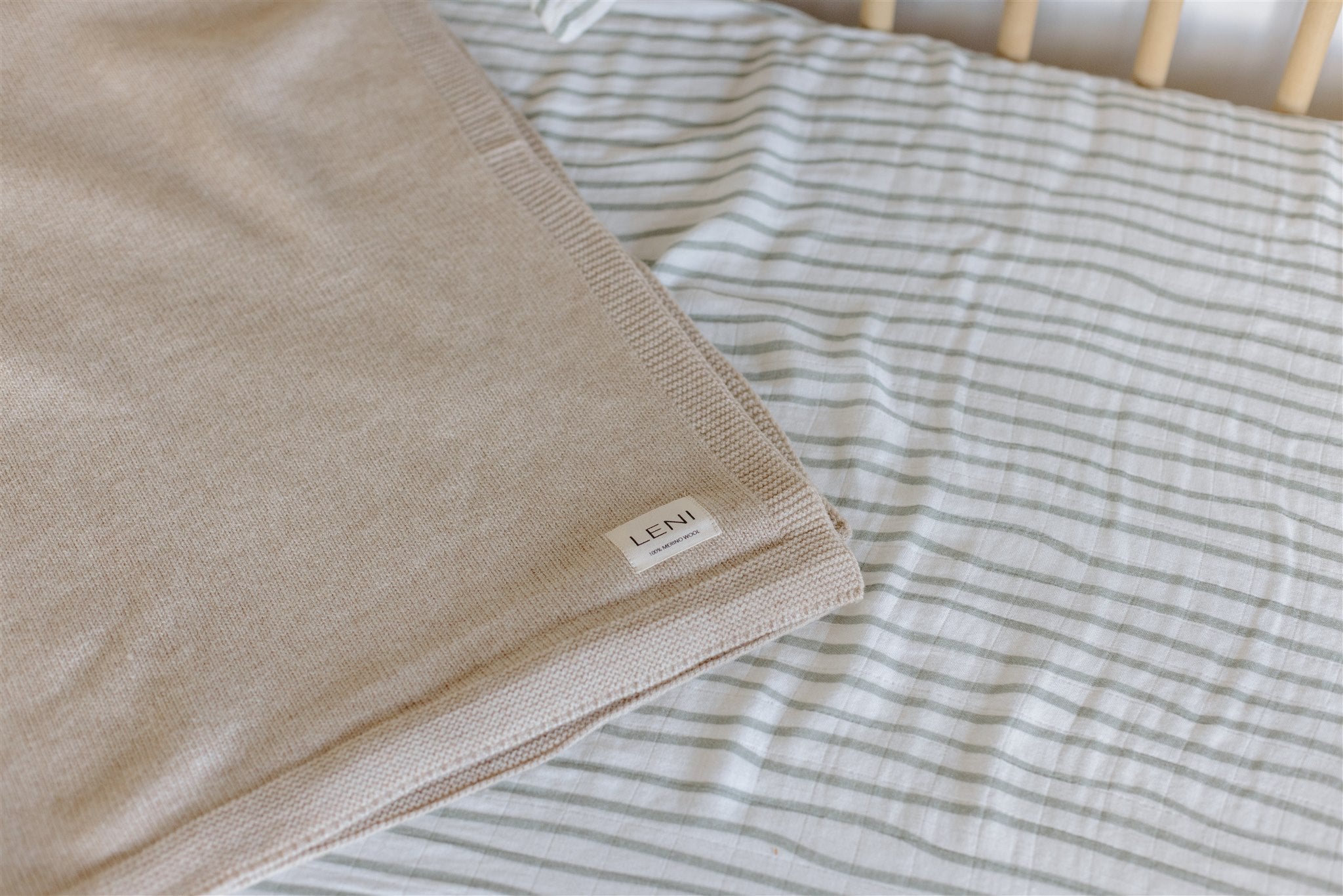 leni the label heirloom merino blanket