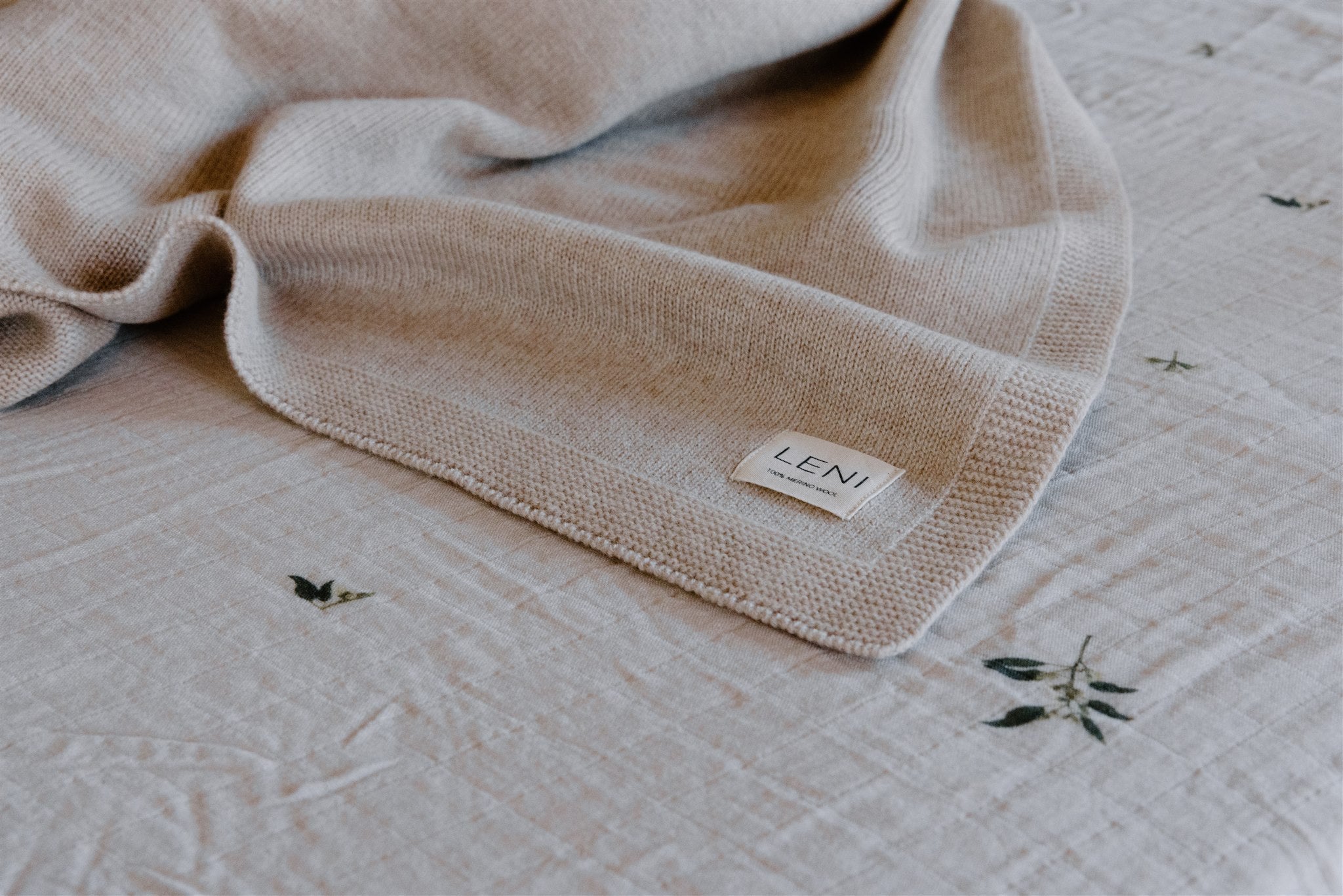 leni the label heirloom merino blanket