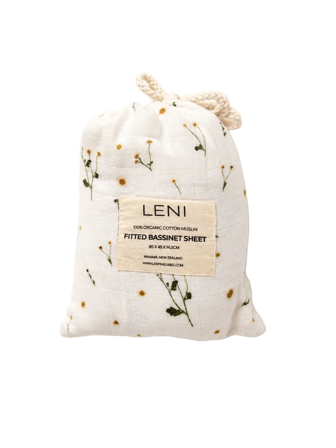 Leni daisy organic muslin sheet