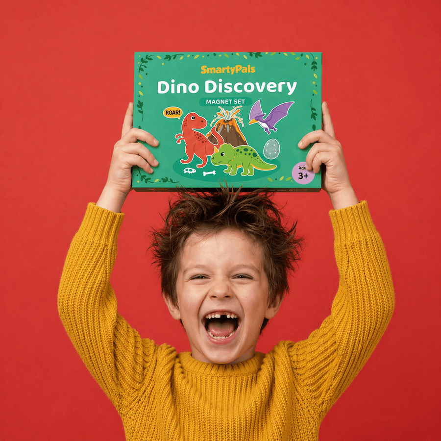 Smartypals dinosaur magnets detail