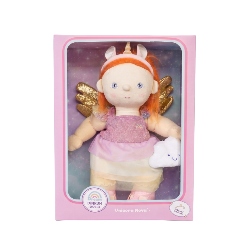 Dream Dinkum Doll Unicorn Nova in gift box
