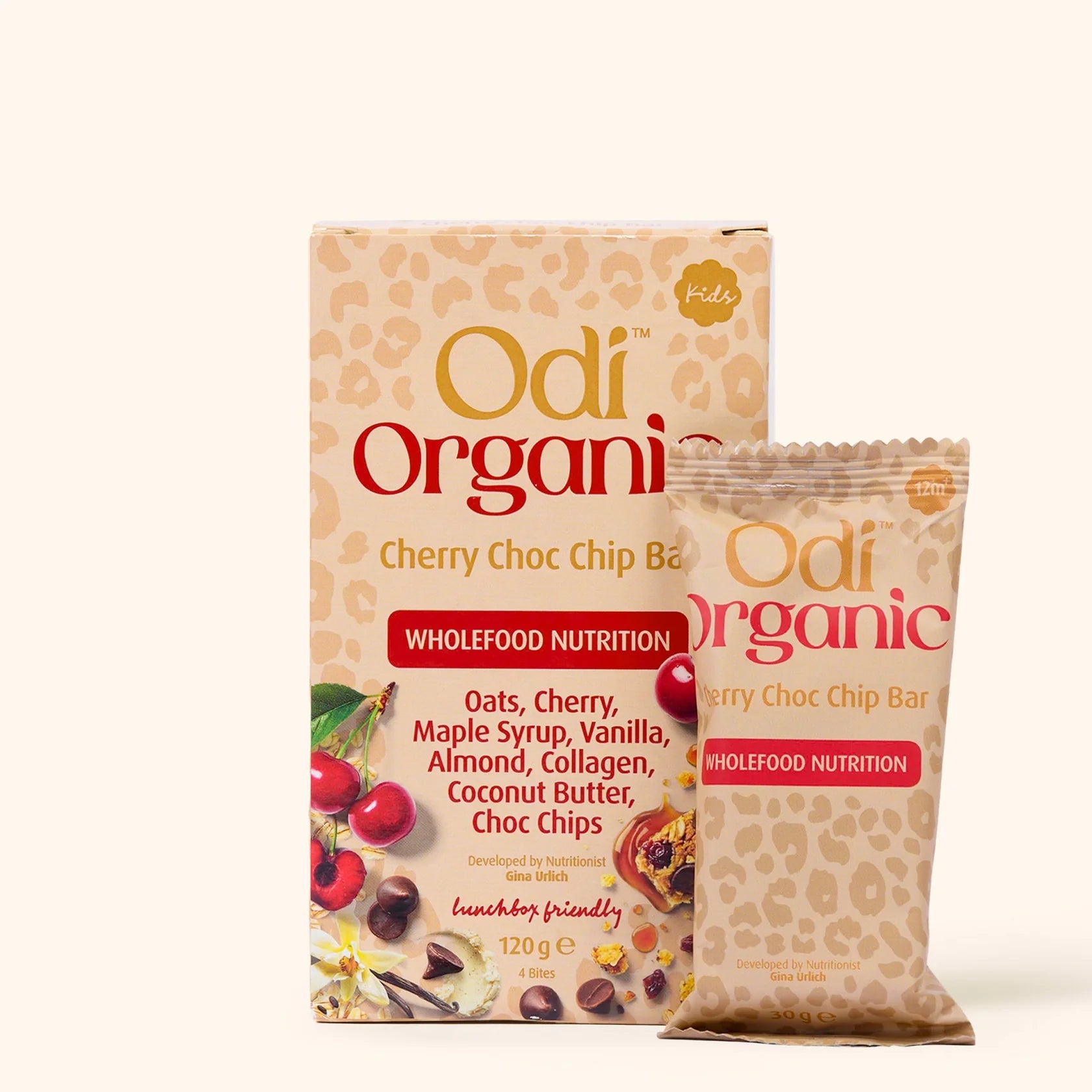 odi nutrition organic cherry choc chip bars