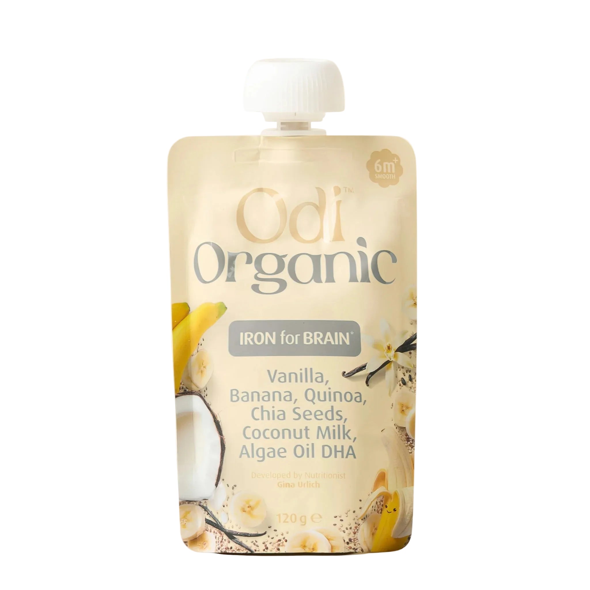 odi nutrition vanilla and coconut baby puree pouch
