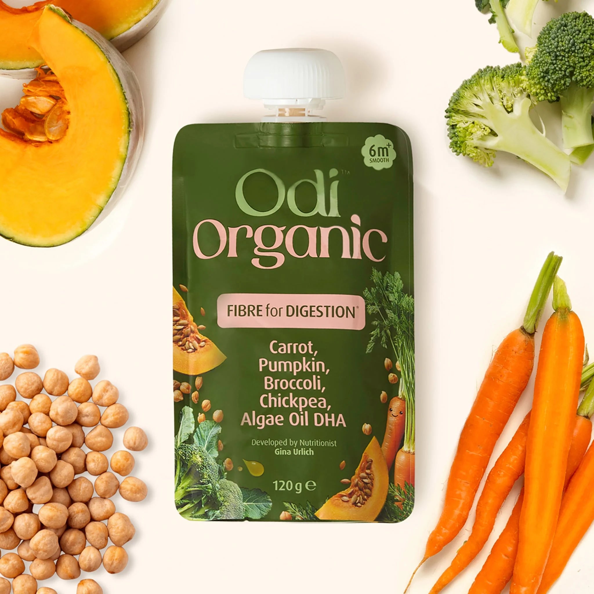 odi nutrition chickpea and vegetable baby puree pouch