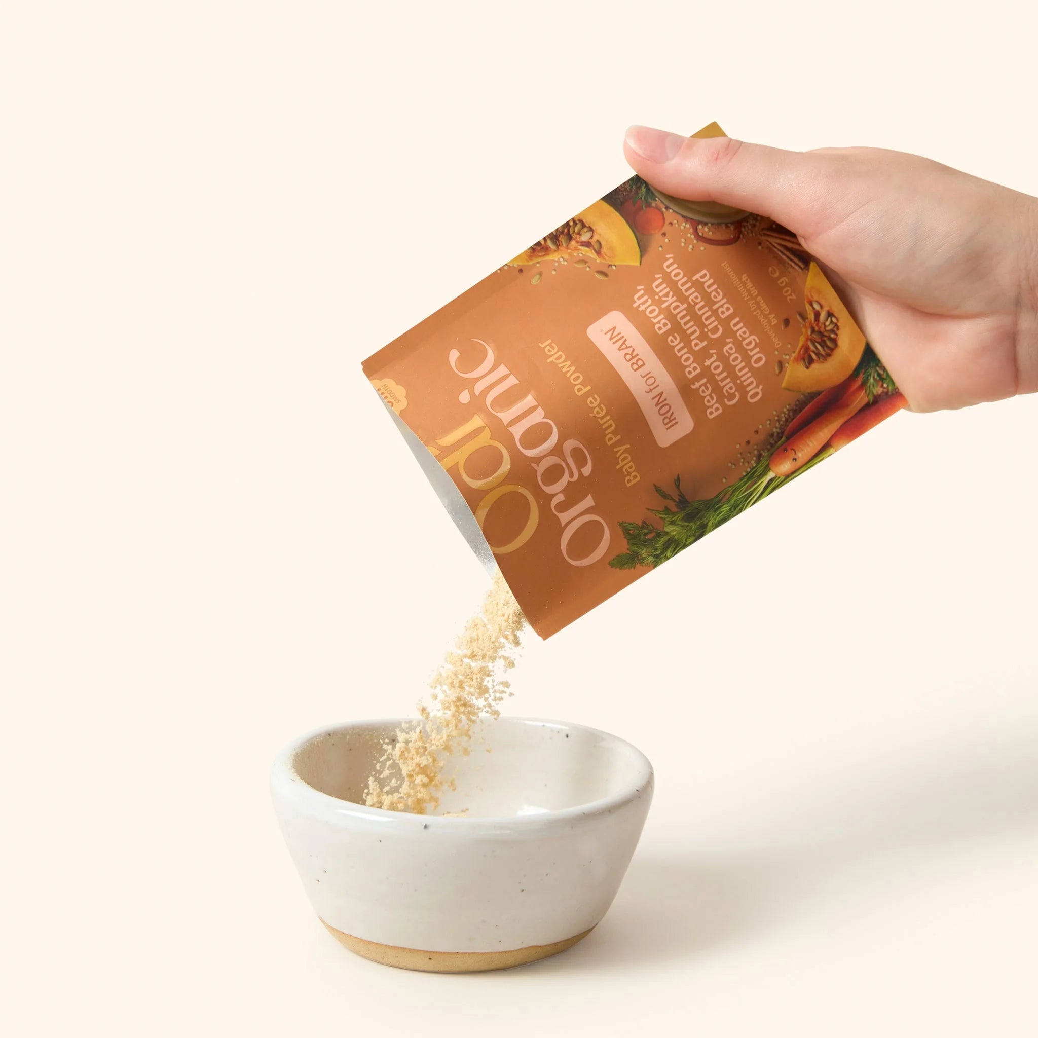 odi nutrition organic carrot baby puree powder sachet
