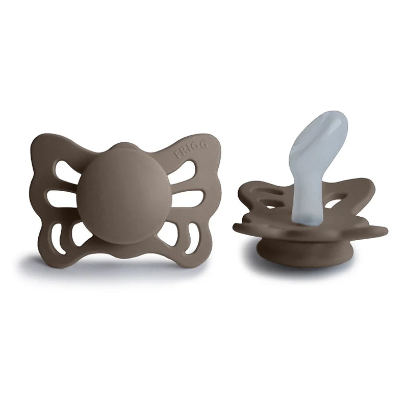 frigg anatomical butterfly pacifier in portobello