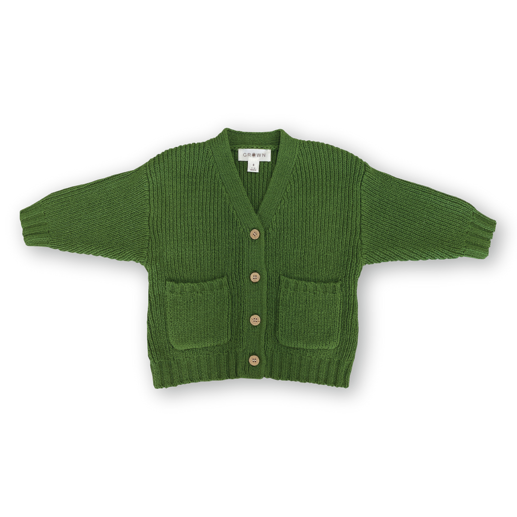 Grown Knit Cardigan - Verde