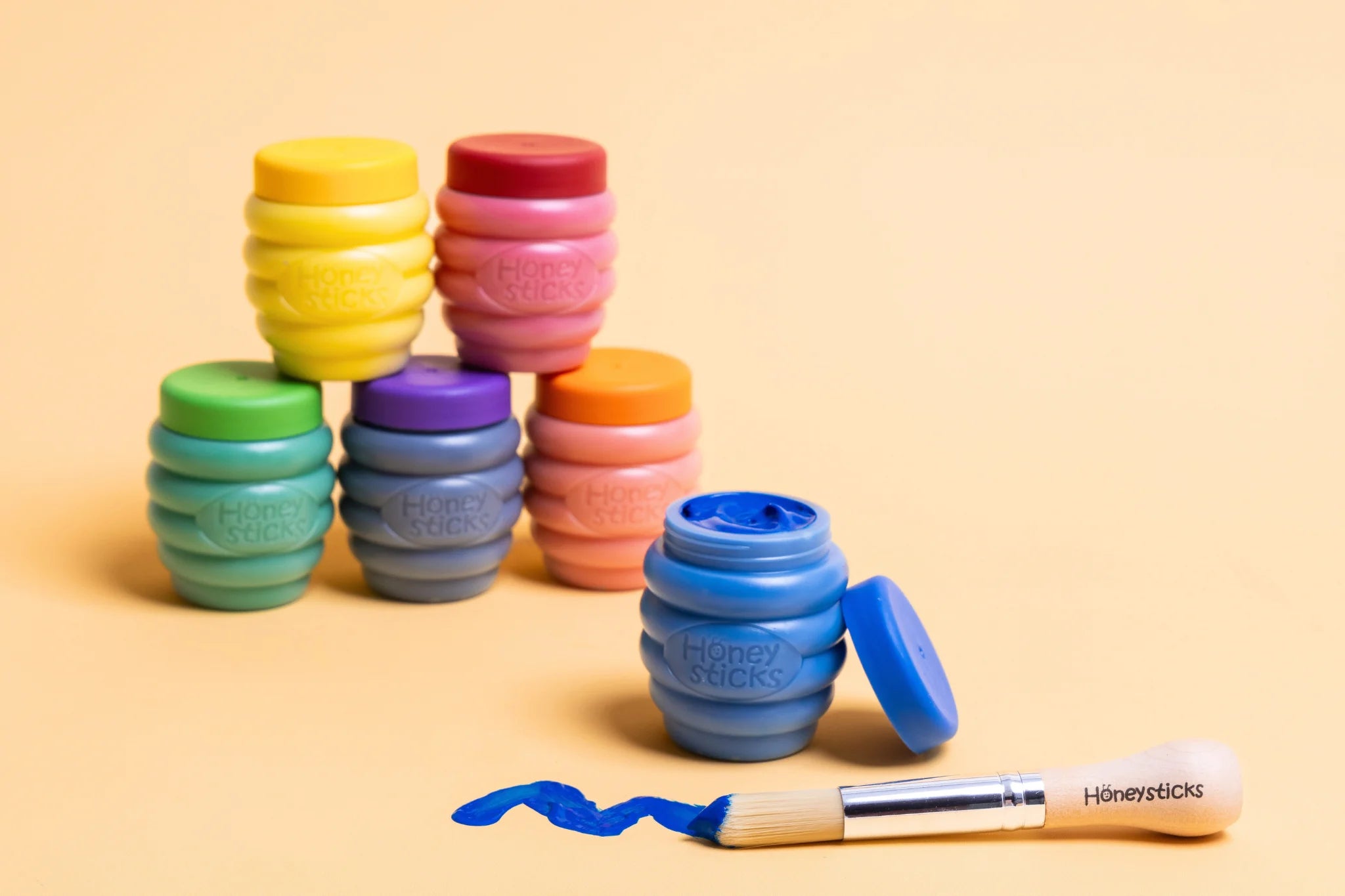 Honeysticks finger paints