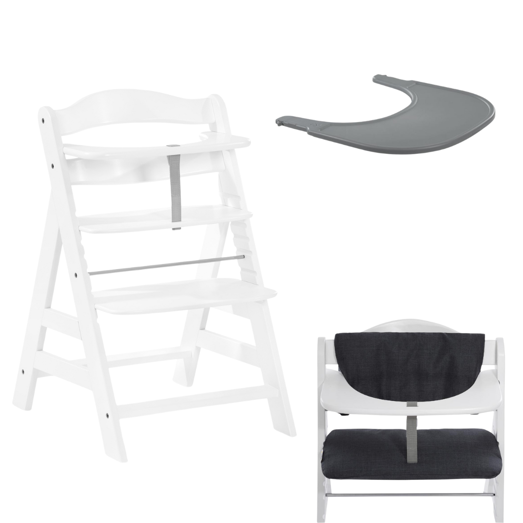 Hauck Alpha+ Highchair, Tray & Cushion Bundle
