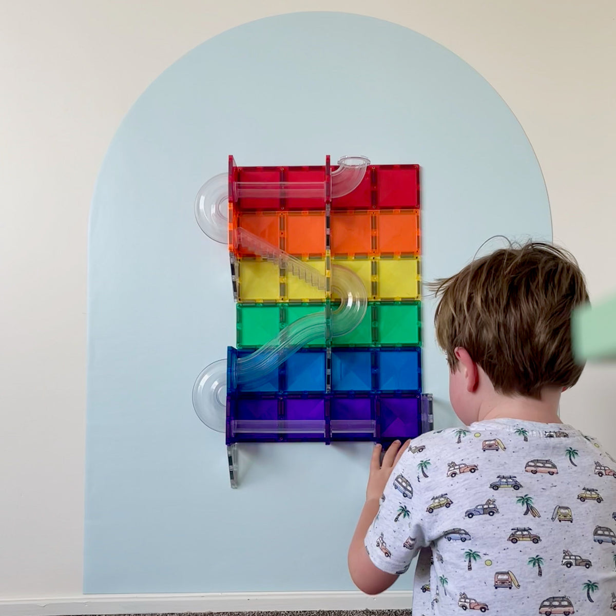 MagMe magnetic wall decal with magnetic letters