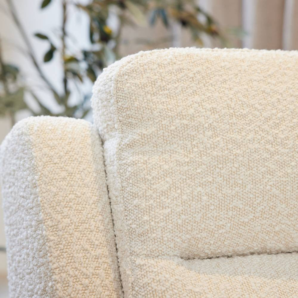 Il Tutto Henry Manual Recliner Chair - Vanilla Boucle