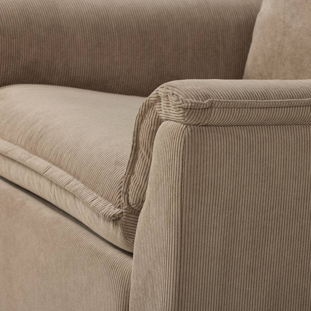 Il Tutto Louie Electric Recliner Chair - Mocha Corduroy