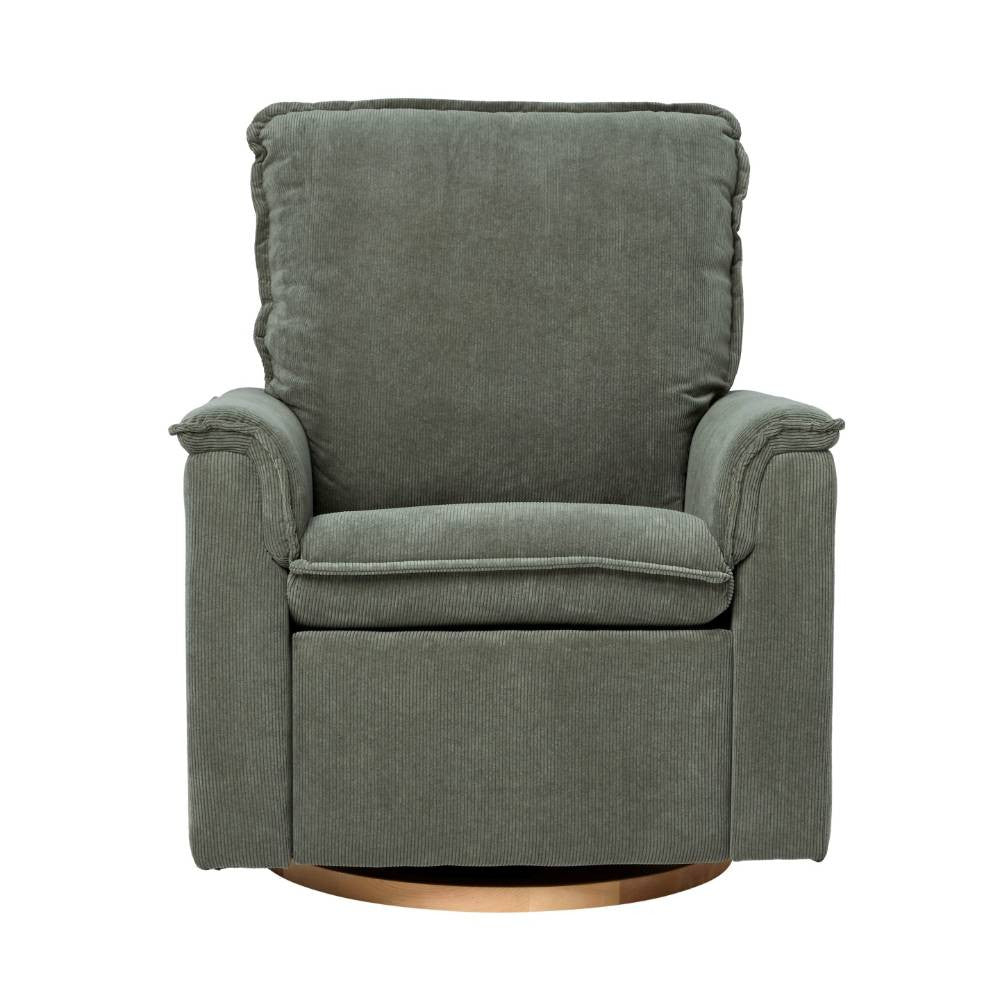 Il Tutto Louie Electric Recliner Chair - Olive Corduroy