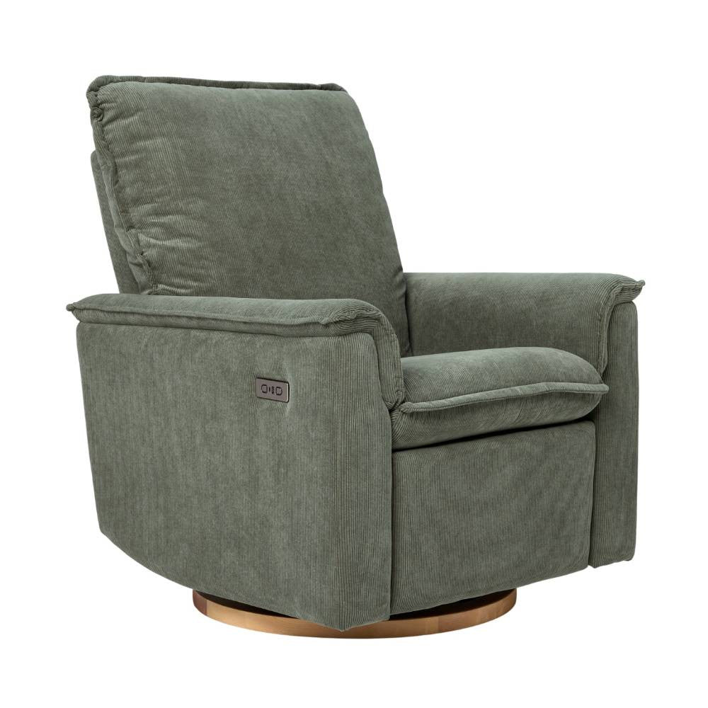 Il Tutto Louie Electric Recliner Chair - Olive Corduroy