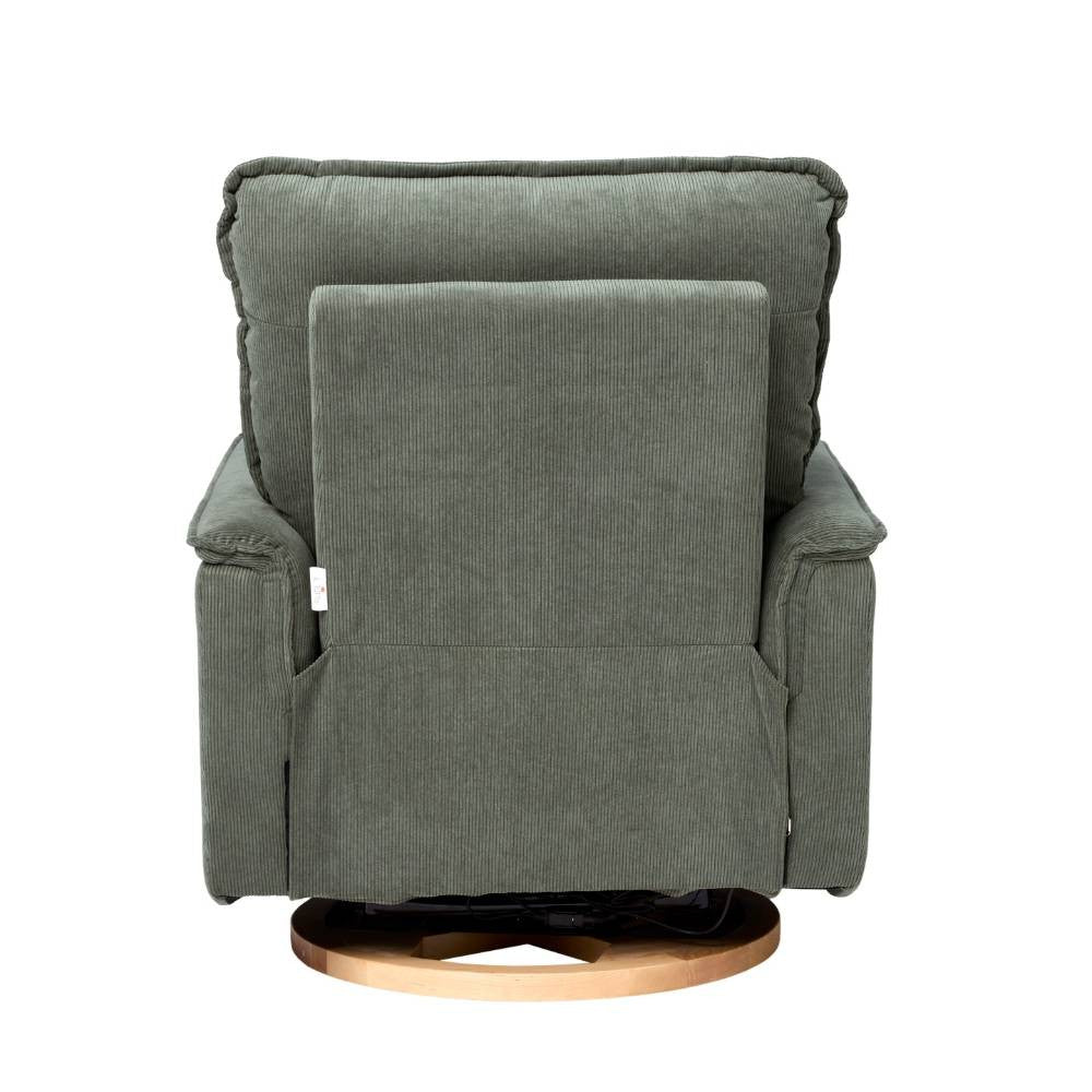 Il Tutto Louie Electric Recliner Chair - Olive Corduroy