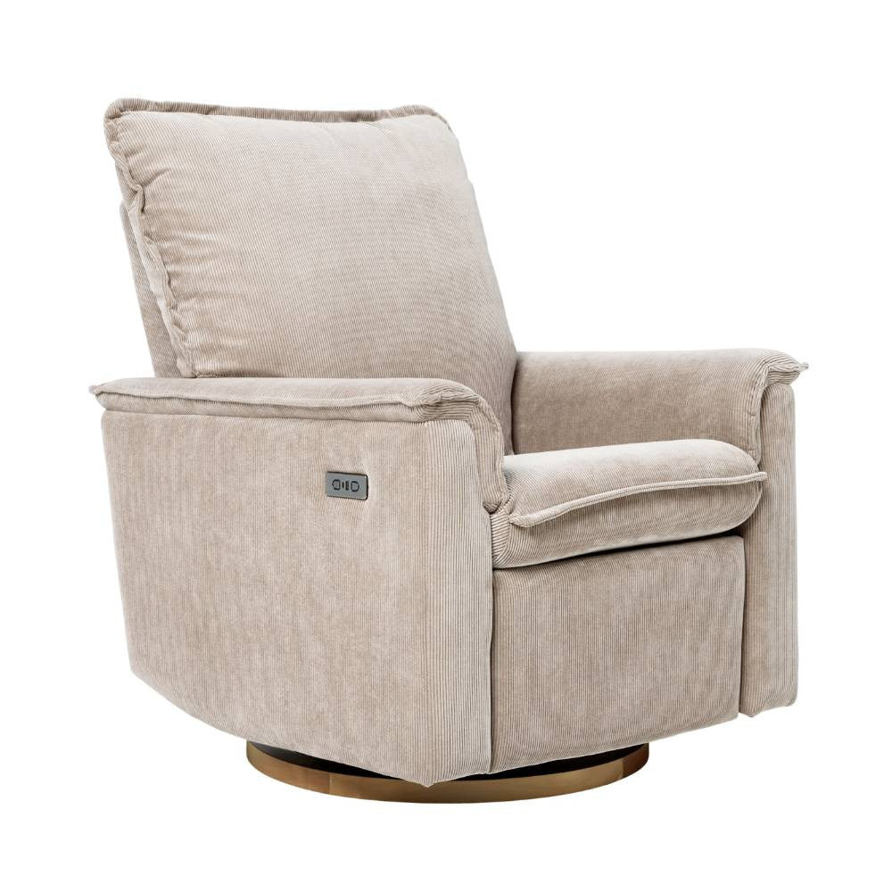 Il Tutto Louie Electric Recliner Chair - Taupe Corduroy
