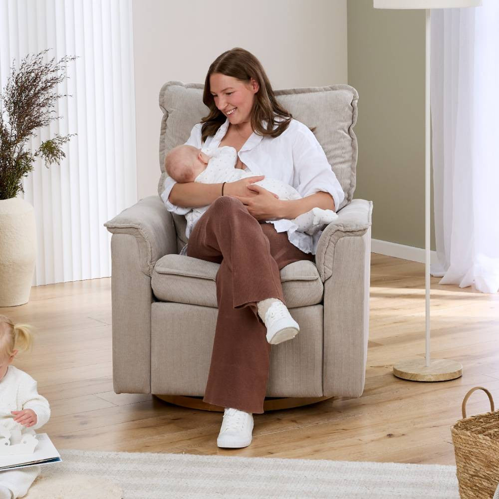 Il Tutto Louie Electric Recliner Chair - Taupe Corduroy