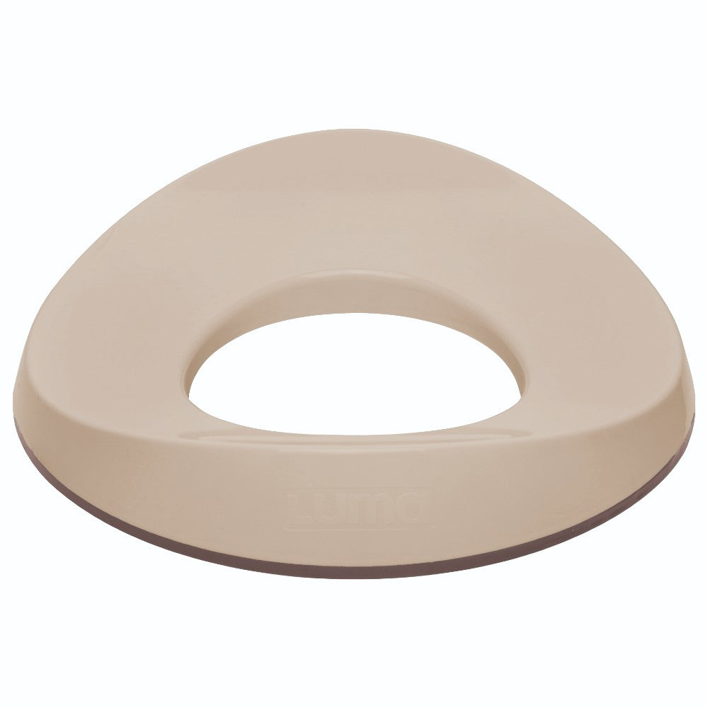 Luma Toilet Training Seat in Almond, side view