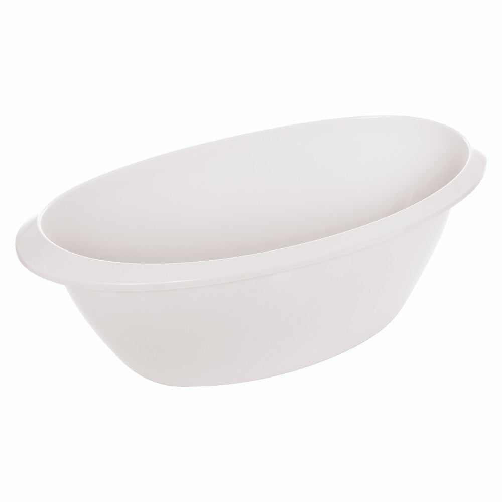 Luma Baby Bath in White, side view