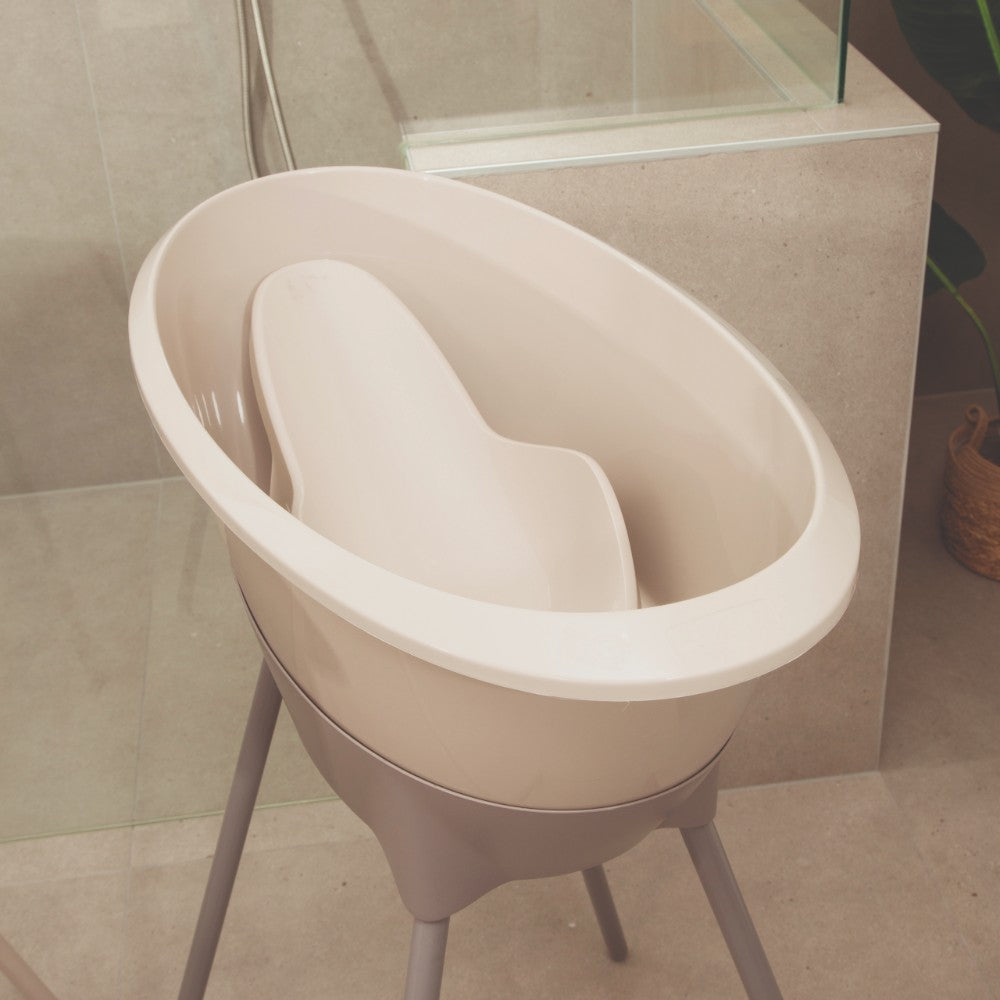 Luma Baby Bath in Almond with stand