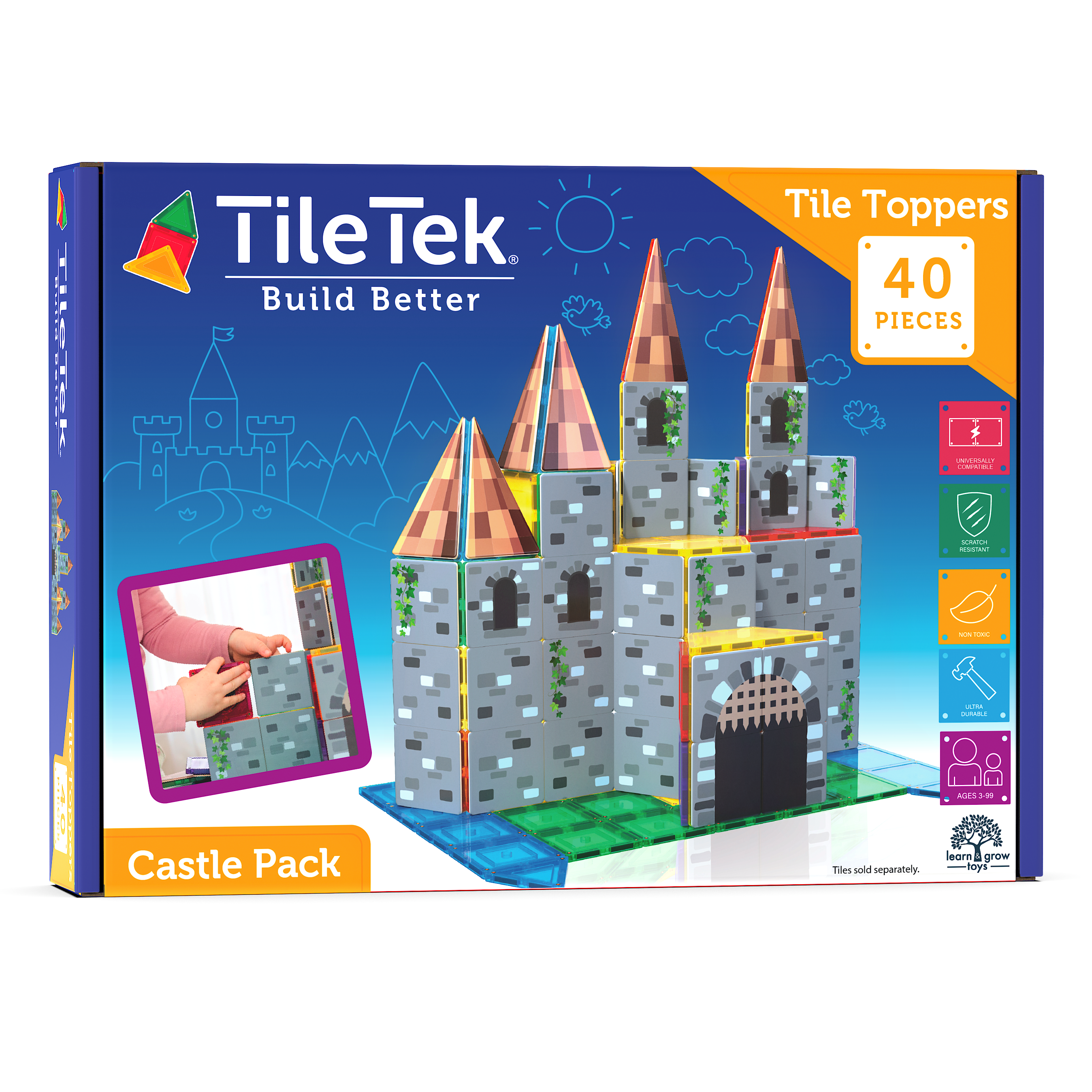 40 Piece Tile Topper - Castle Pack