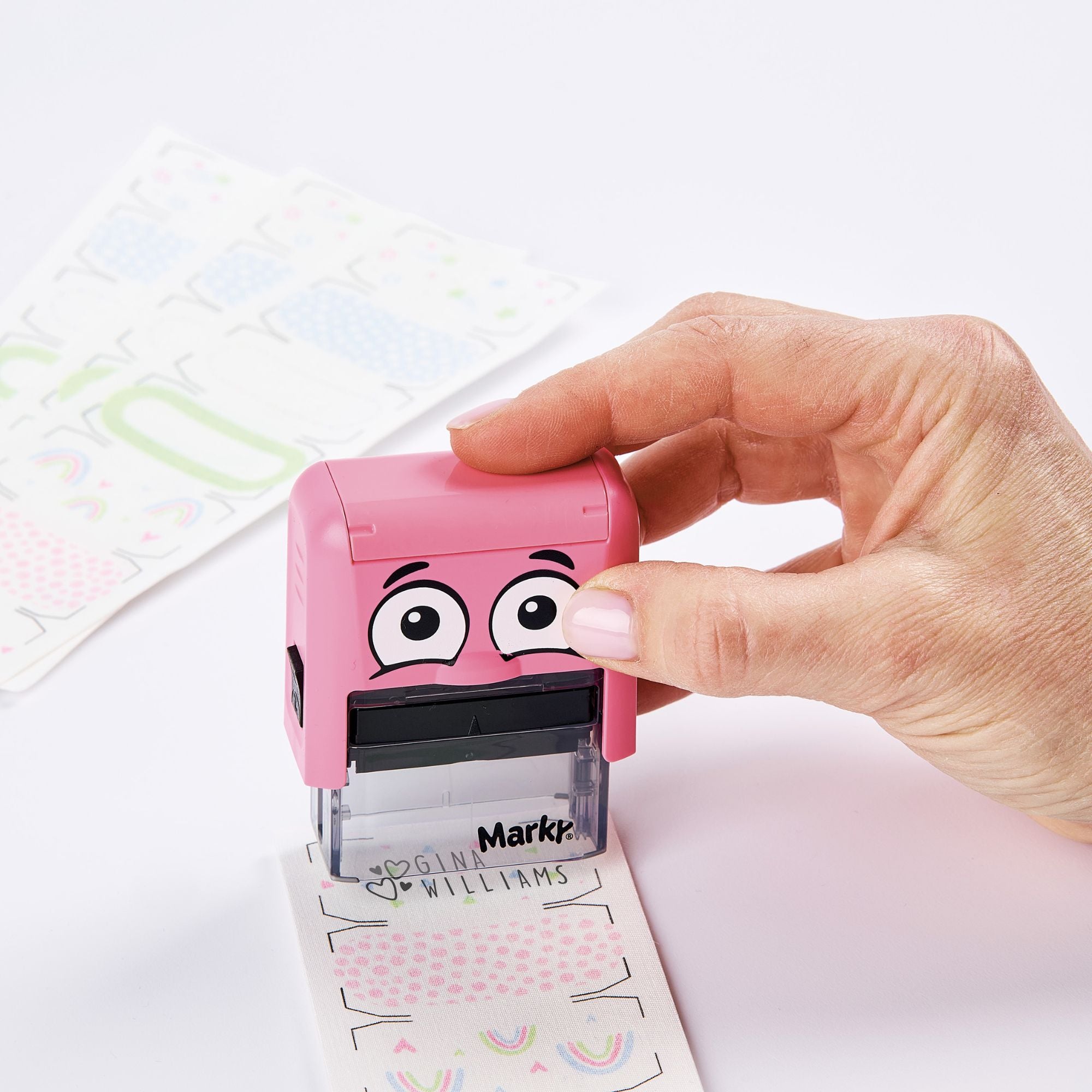 DIY marky iron on labels