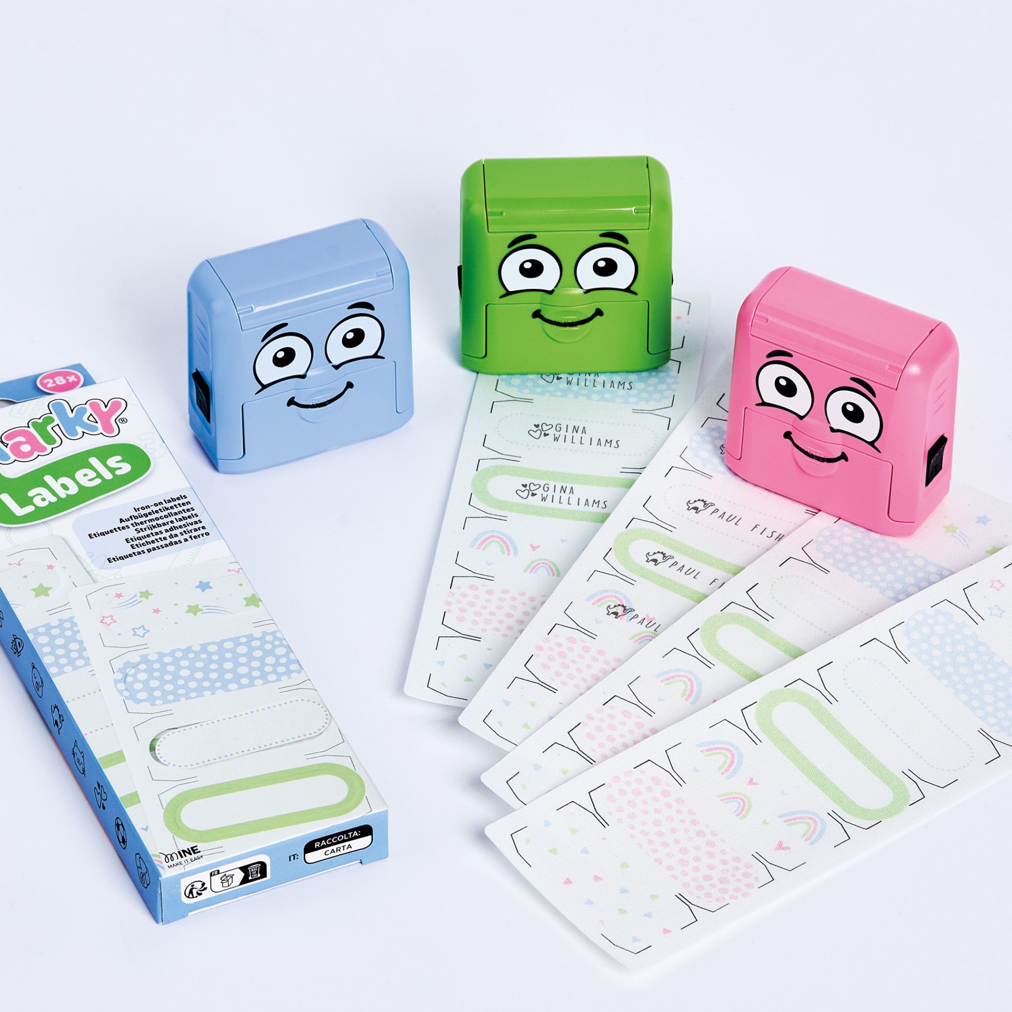 DIY marky iron on labels