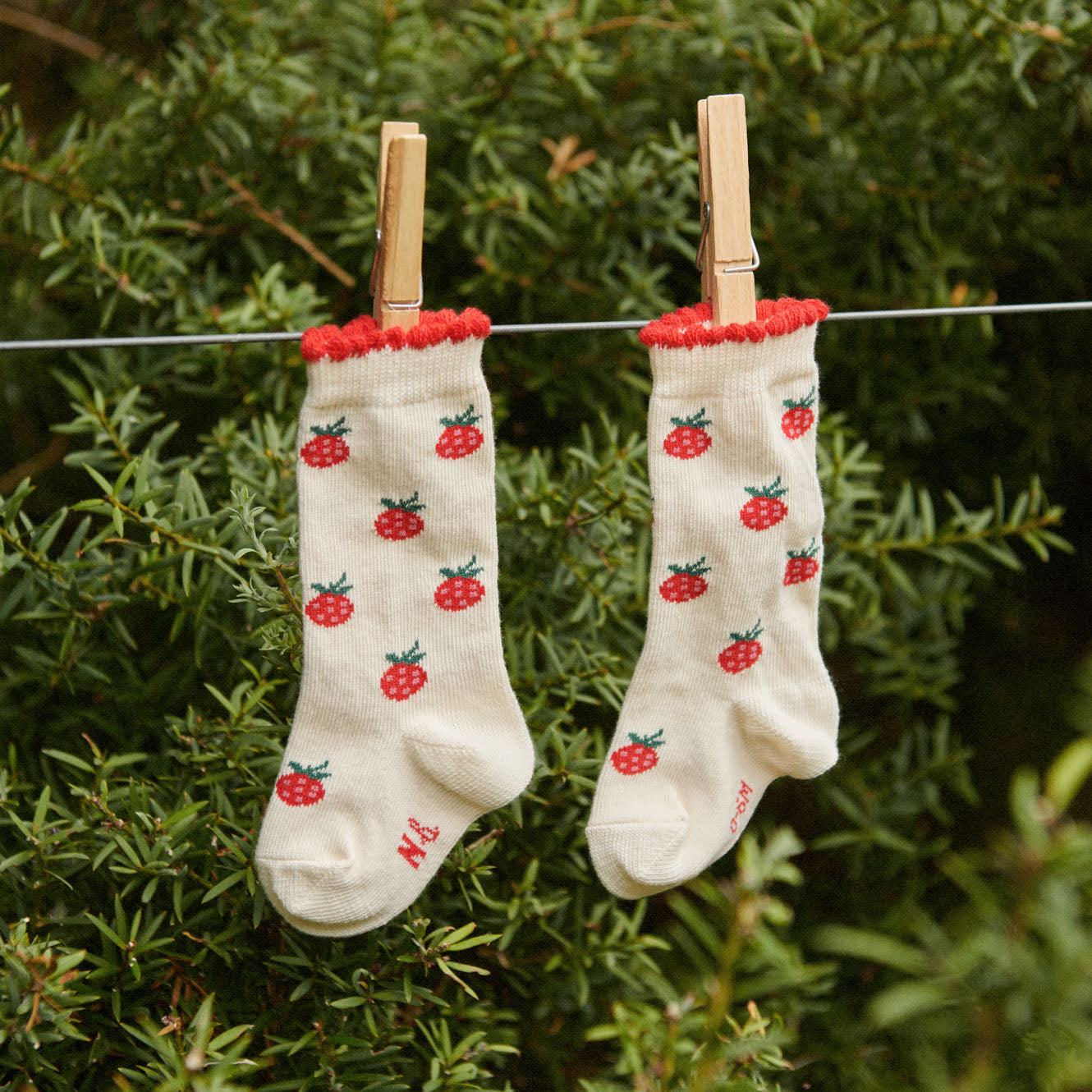nature baby raspberry socks 