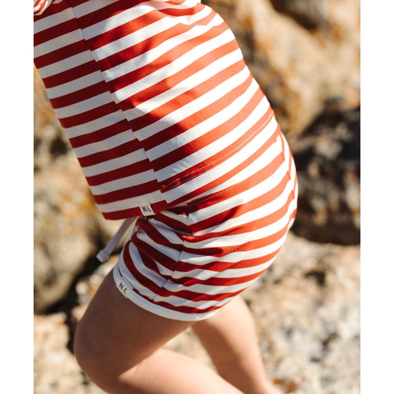 NATURE BABY red sea stripe splash shorts
