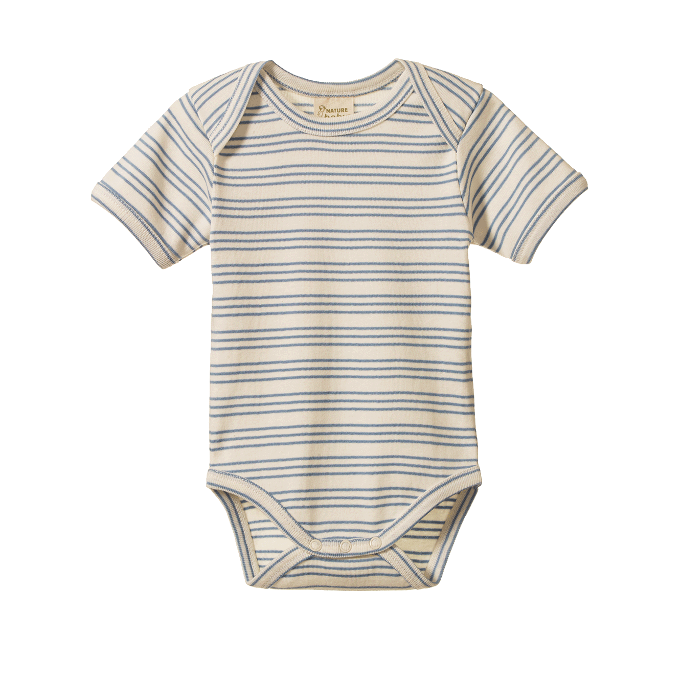 nature baby short sleeve bodysuit stripe trio