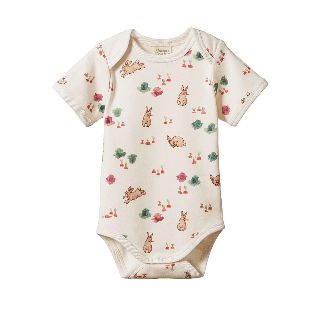 Nature Baby Short Sleeve Bodysuit Country Bunny