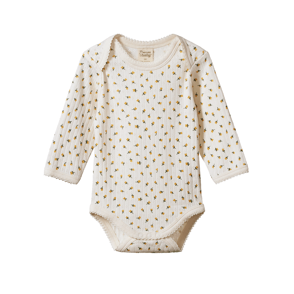 Nature Baby Pointelle Long Sleeve Tulip